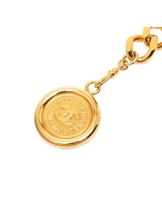 Chanel CC Logo 31 Rue Cambon Paris Plate Chain Belt Gold Plated main image 5
